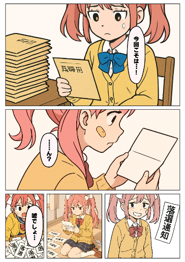 落選通知