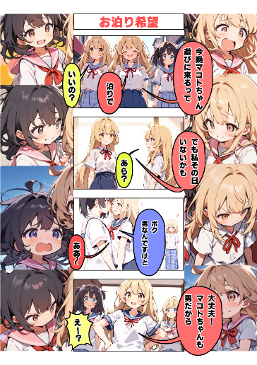 お泊り希望