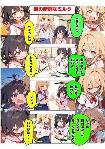 朝の新鮮なミルク