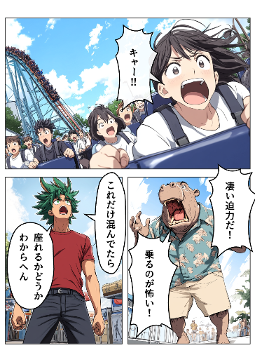 ジェットコースターで座れない？
