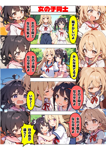 女の子同士