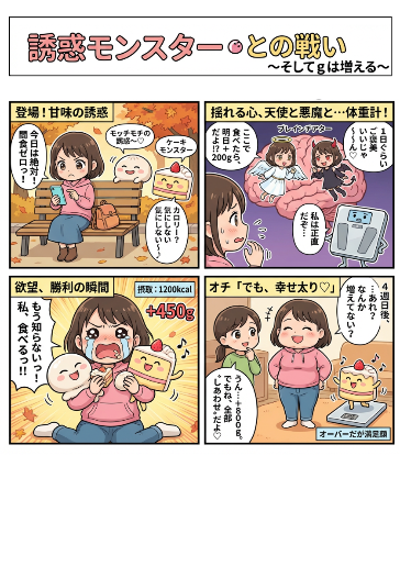 誘惑モンスターとの戦い