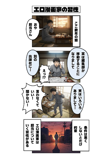 エロ漫画家の習性