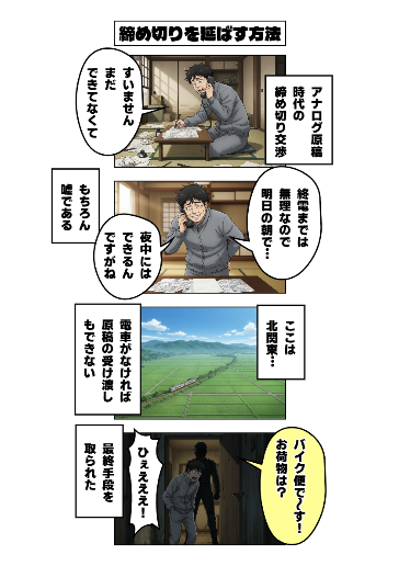 締め切りを延ばす方法