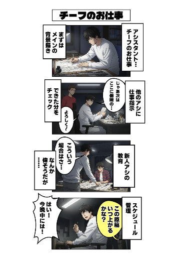 チーフのお仕事