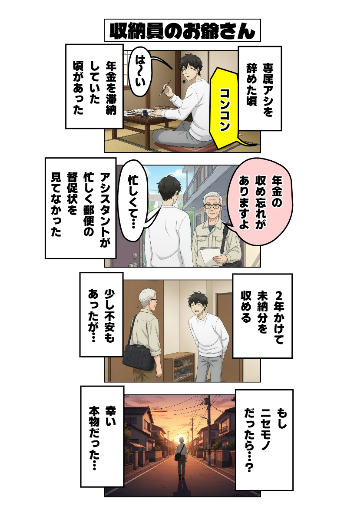 収納員のお爺さん