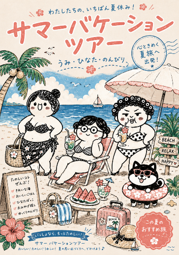 おばちゃんと黒柴　7月