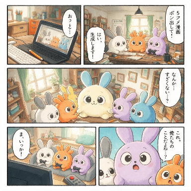ポン出しプロンプト実行結果